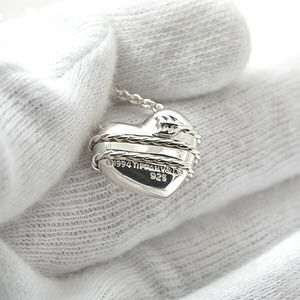 Tiffany Necklace Heart Arrow Pendant Silver